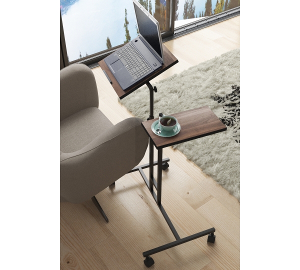Evdemo Ayarlanabilir Laptop Masası Ofis Çalışma Masası Ceviz